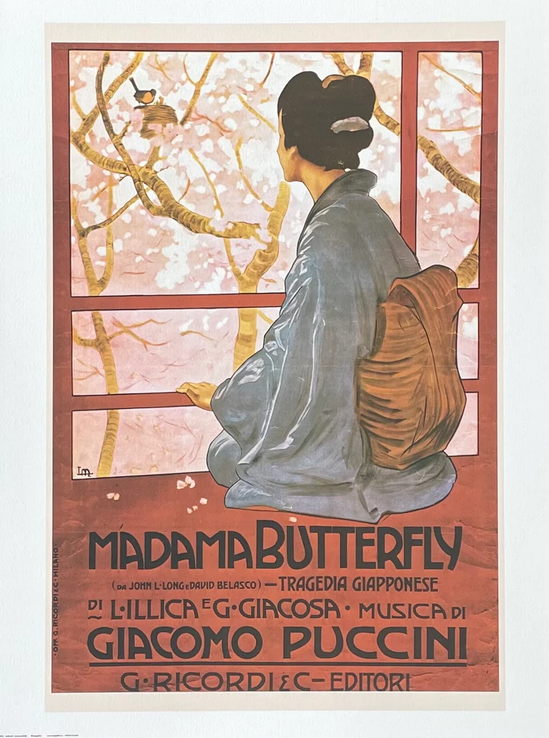 La locandina della Madama Butterfly 