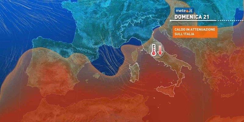 Si attenua nel week end la mora del caldo