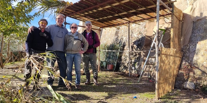 La preparazione del presepe vivente