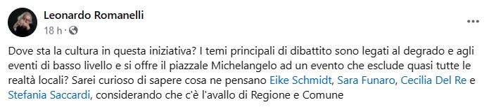 Leonardo Romanelli, noto critico enogastronomico non ci sta!