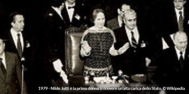 1979 - Prima donna eletta Presidente della Camera