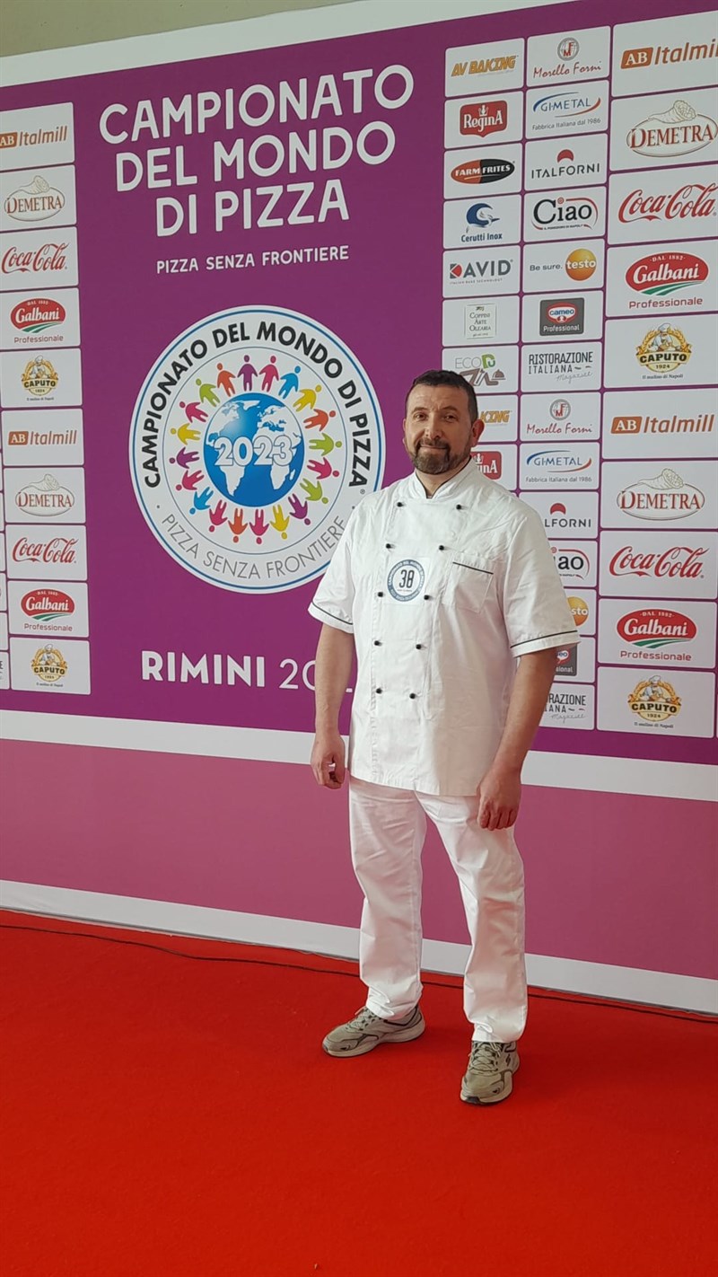 Andrea Bongi della pizzeria I Francescani al campionato del mondo di pizza