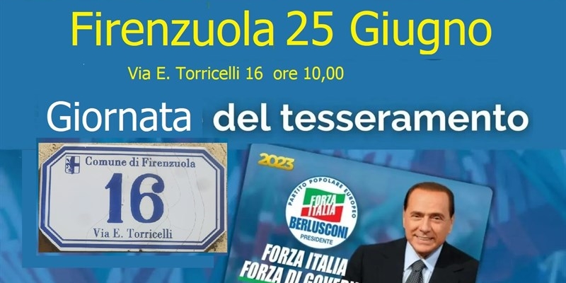 La giornata di Forza Italia a Firenzuola