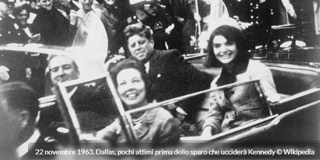 1963 - John Kennedy assassinato a Dallas (61 anni fa)