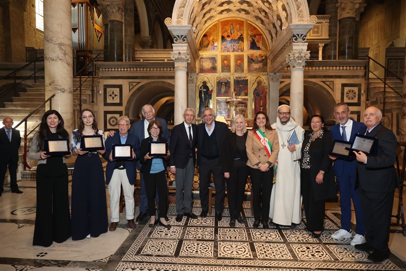 L’edizione dello scorso 2024 della cerimonia di premiazione nella Basilica di San Miniato al Monte.