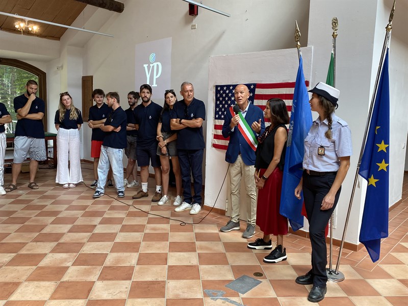 La visita della console Usa a Vallombrosa