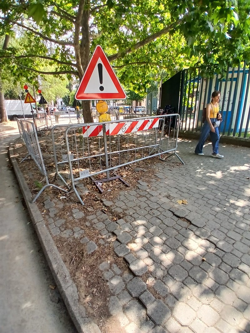 L'area da ripristinare... da un anno