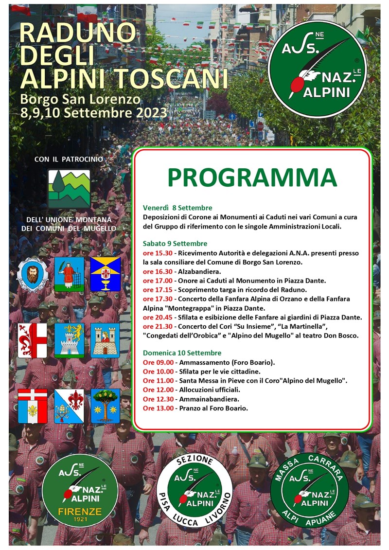 La locandina con il programma