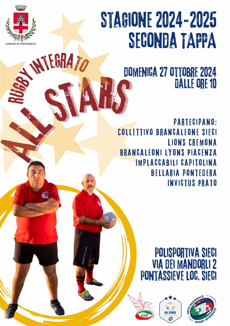 La locandina "Rugby All Starts"