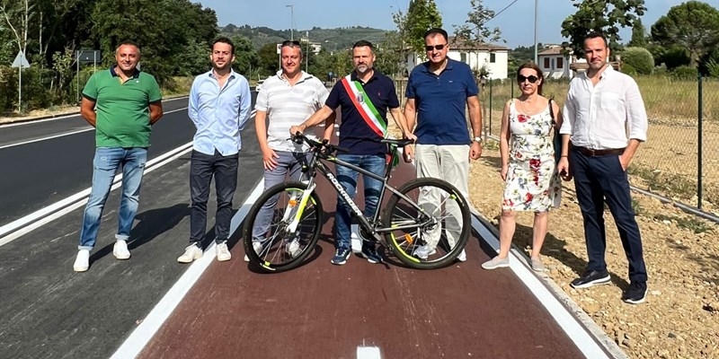 la nuova pista ciclabile