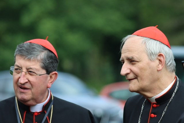 da sx; Cardinale Betori e Zuppi