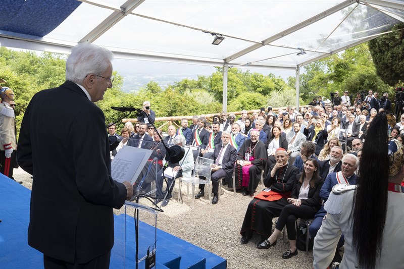 Il Presidente della Repubblica Sergio Mattarella a Barbiana