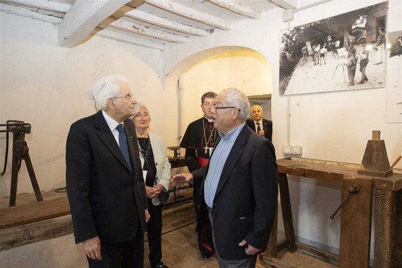 Il Presidente della Repubblica Sergio Mattarella a Barbiana