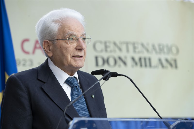 Il Presidente della Repubblica Sergio Mattarella a Barbiana