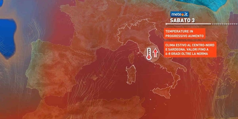 Anticipo d'estate sull'Italia