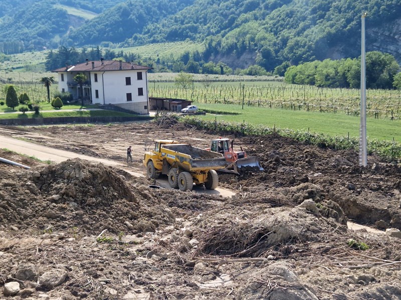 Al lavoro per ripristinare la strade