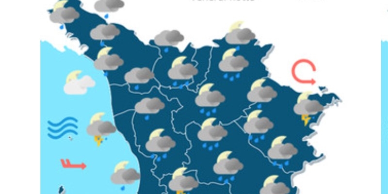 La cartina meteo Lamma