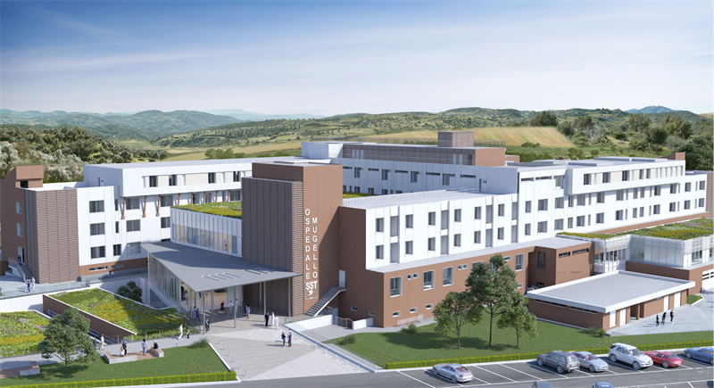 Render ospedale del Mugello