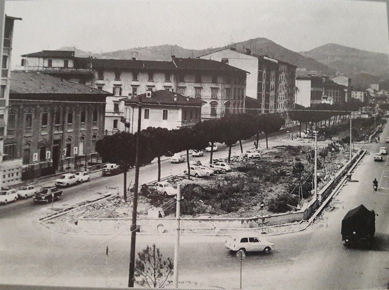 visione dall'alto di via lungo l'Affrico com'era