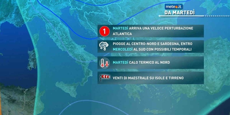 Il meteo della prima settimana di dicembre