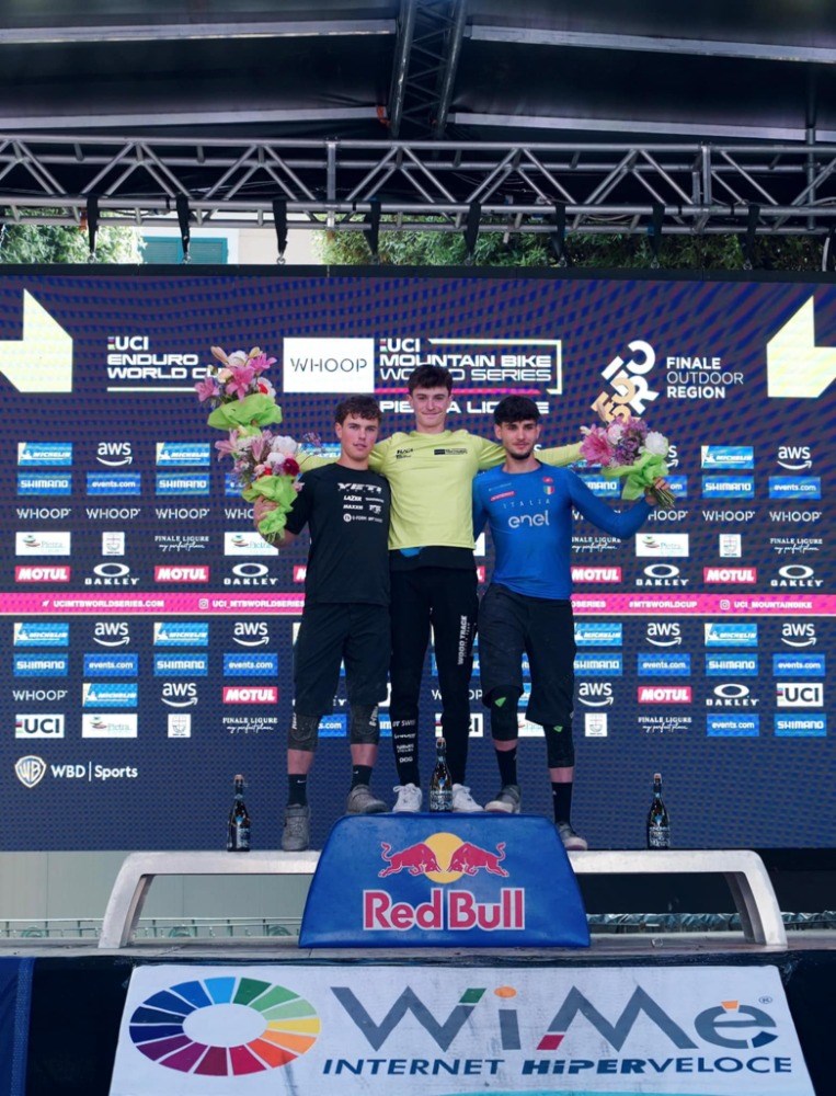 Il podio di Falcini