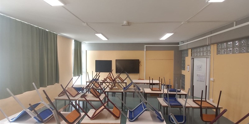 Aula di scuola secondaria a Borgo San Lorenzo