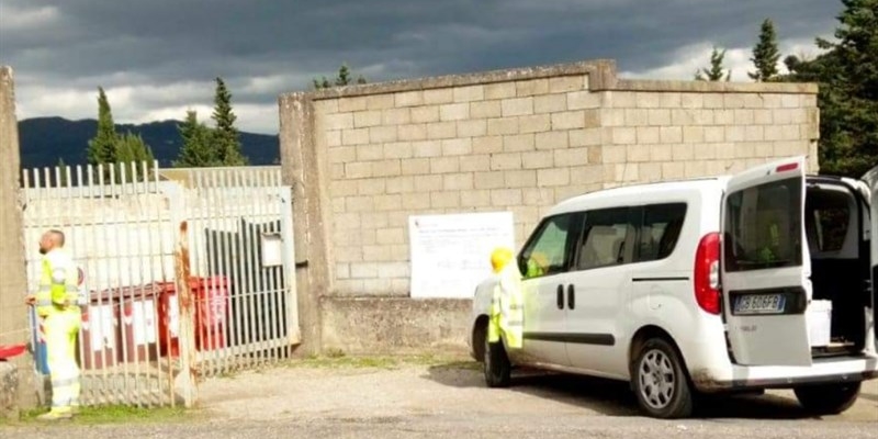 Lavori al cimitero di Rufina