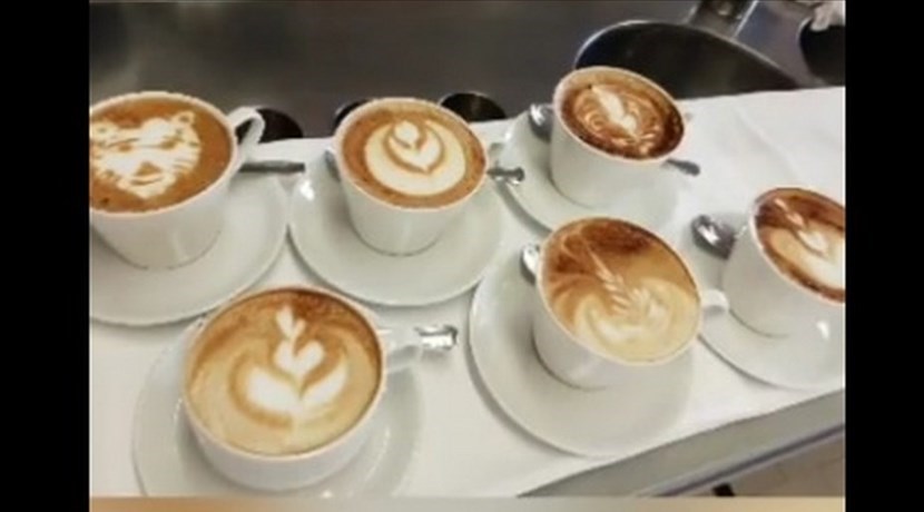 I cappuccini preparati dai ragazzi del Chino Chini