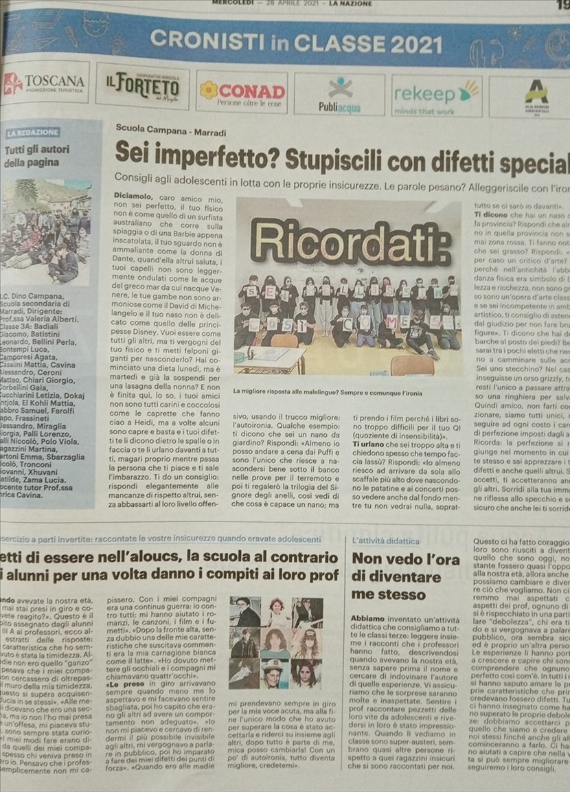 Cronisti in classe a Marradi