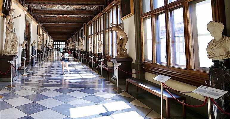 la galleria degli Uffizi