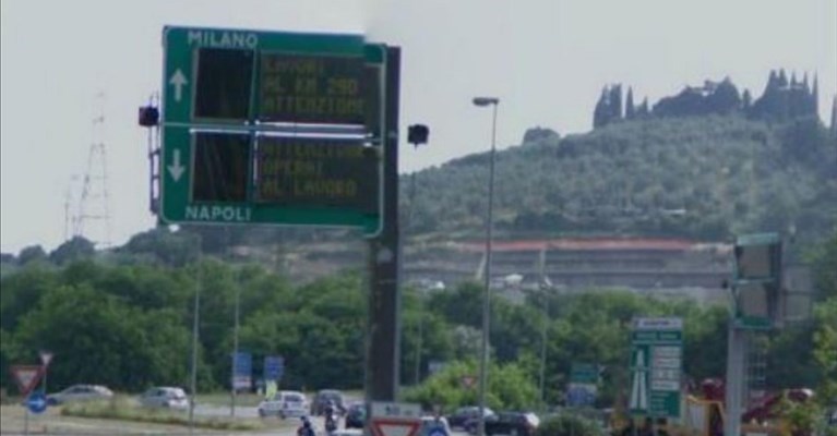 lavori in autostrada