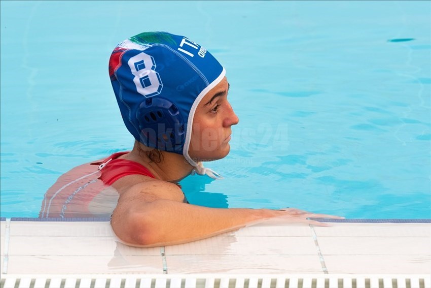 Una atleta della Nazionale U15 al termine della giornata di allenamento.