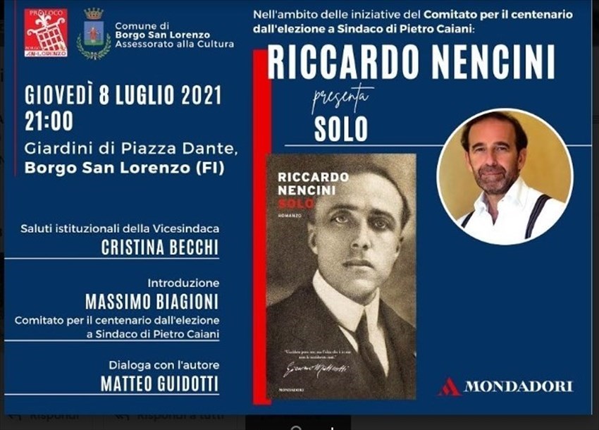 La locandina della presentazione