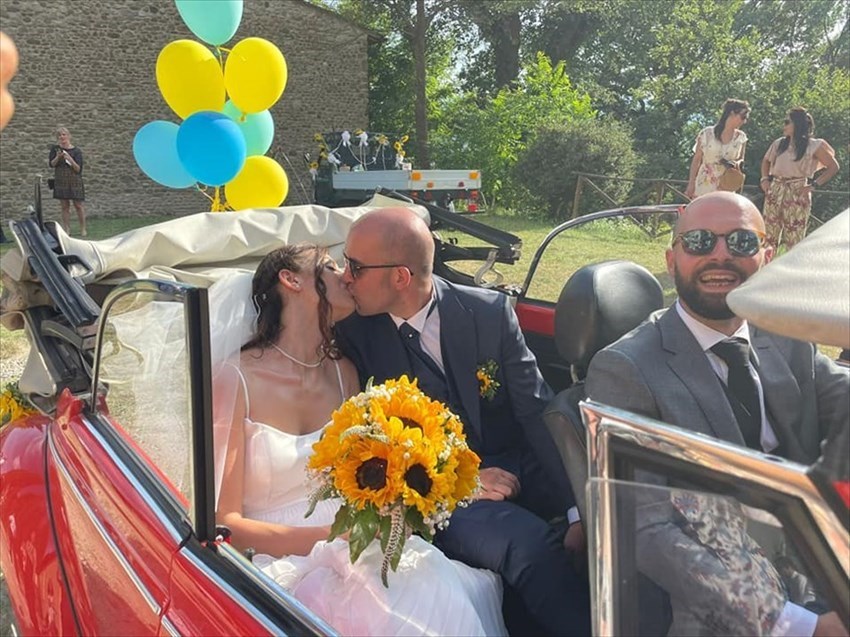 Il bacio degli sposi