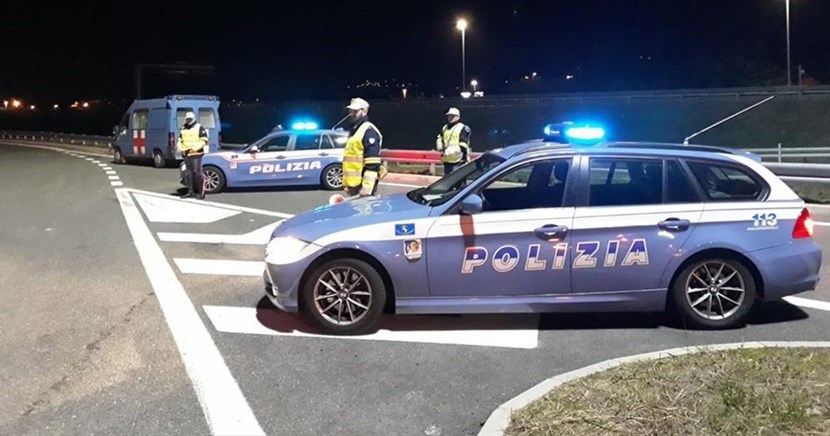 L'intervento della Polizia Stradale