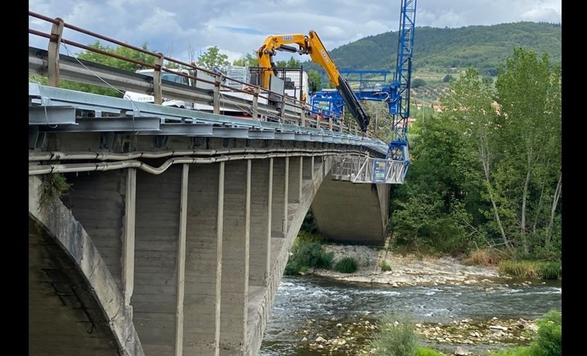 Lavori al Ponte di Rosano