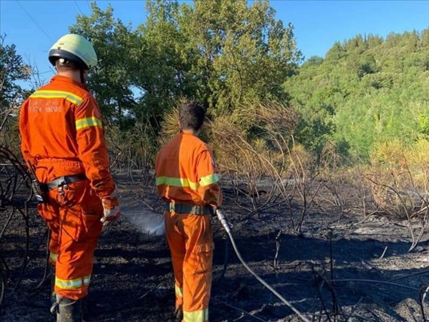 Incendio a Rufina