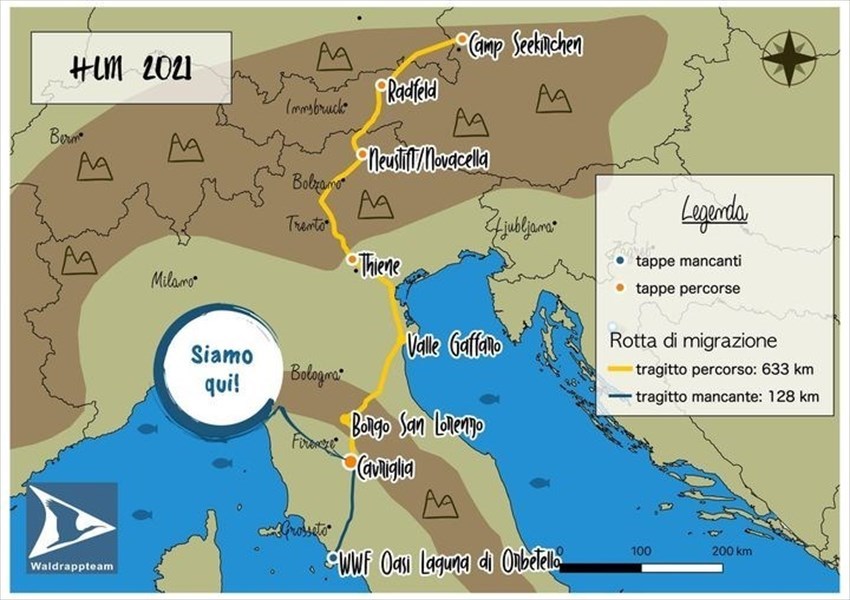 La mappa del viaggio 2021