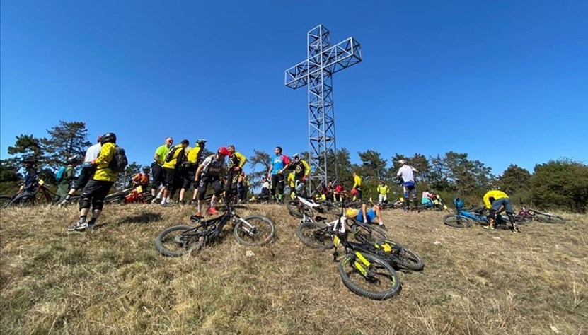 I ciclisti a Monte Morello