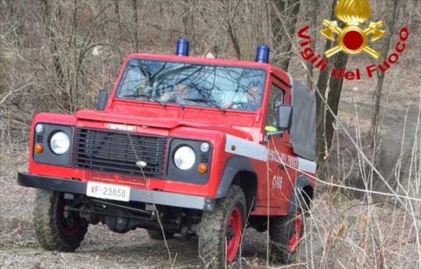 Pompieri in azione. Foto di repertorio