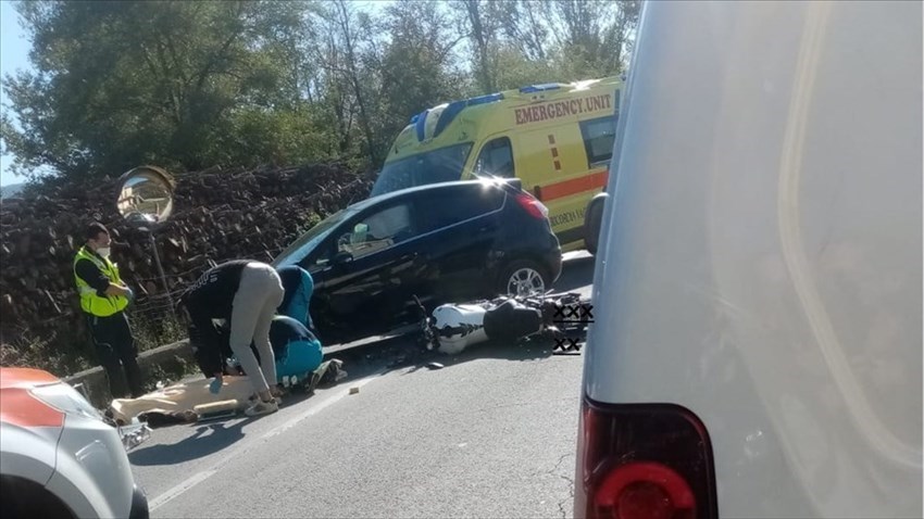 I soccorsi sul luogo dell'incidente
