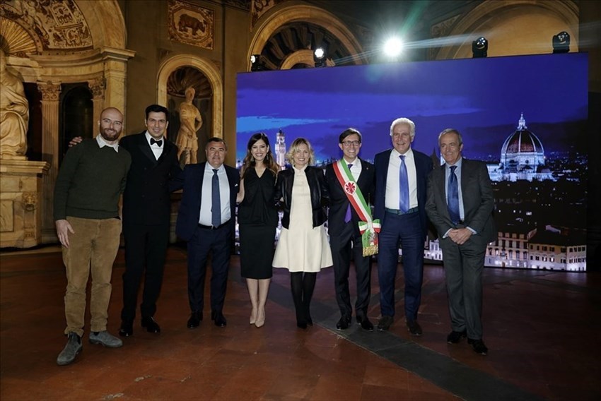 Un momento della serata in Palazzo Vecchio