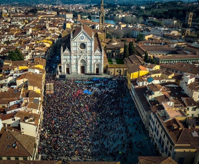 La grande manifestazione di Firenze