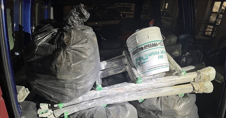 i sacchi abbandonati