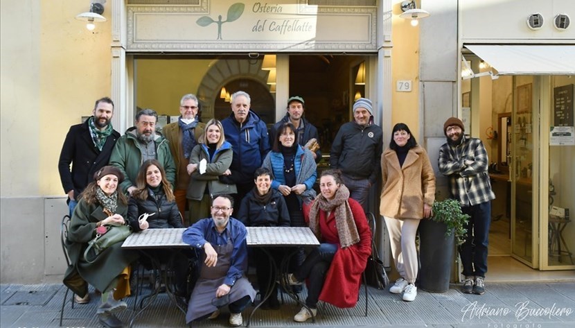 L'Osteria del Caffellatte con alcuni dei suoi avventori