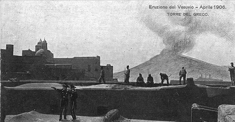 Torre del greco, l'eruzione del Vesuvio del 1906