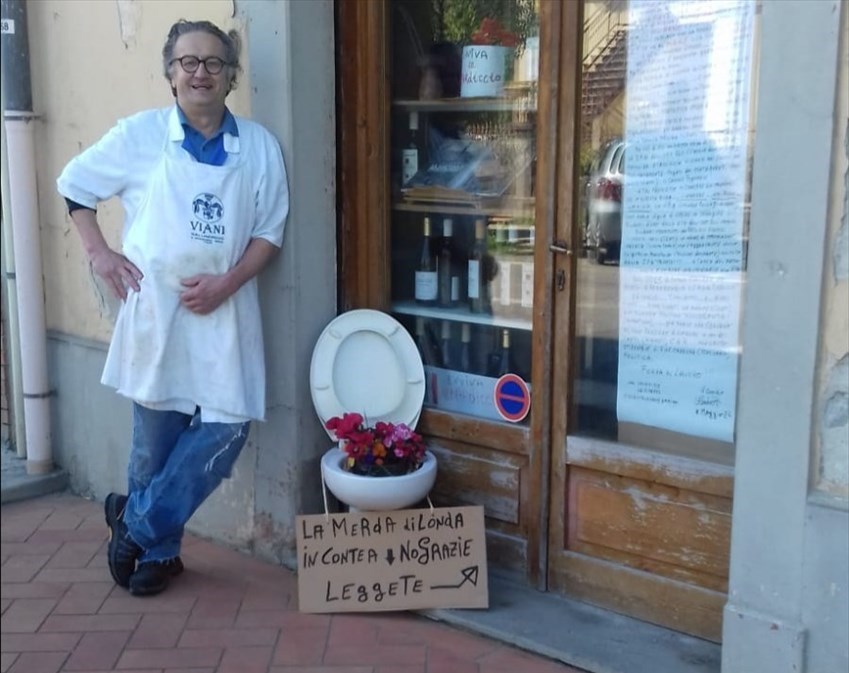 La protesta di Falaschi