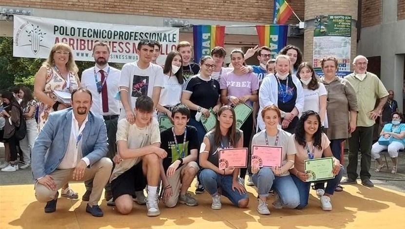 Alcuni degli studenti premiati