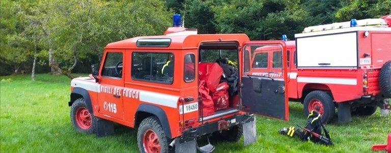 Incidente in campagna. Foto di repertorio