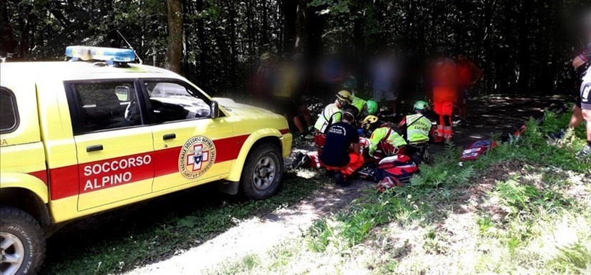 Soccorso alpino . Foto di repertorio